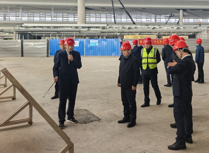 湖南省人民政府副省長蔣滌非調(diào)研長沙機場改擴(kuò)建工程項目